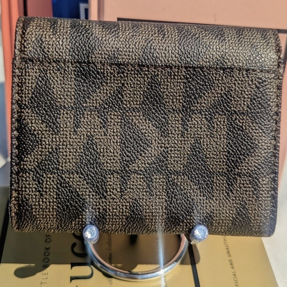 MICHAEL Michael Kors Jet Set Wallet Dark Brown & Beige - Picture 2 of 9